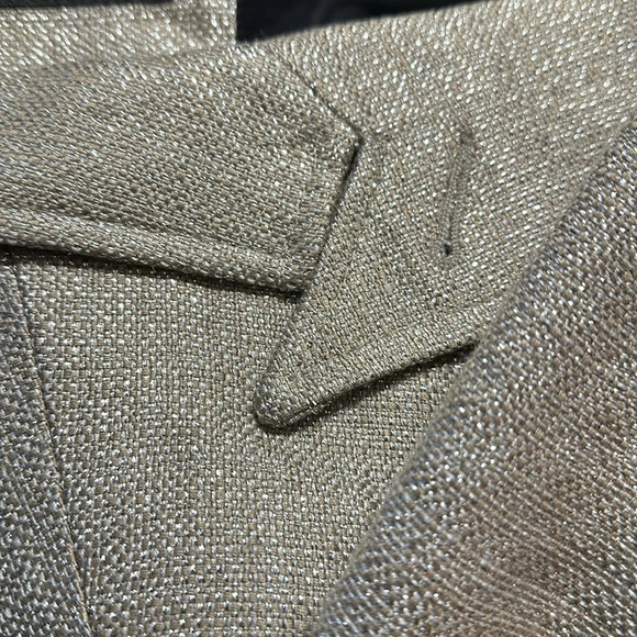 Smythe Gold Metallic Blazer Size 4 - Picture 5 of 5